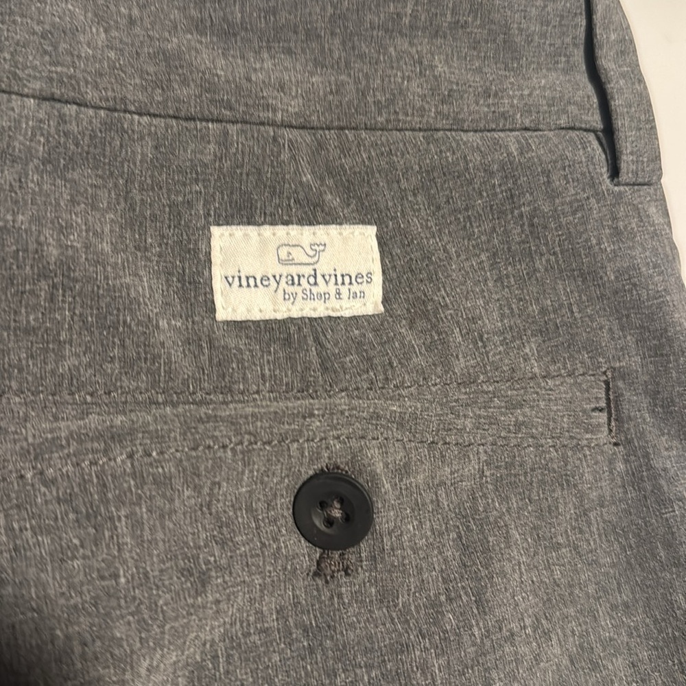 Vineyard Vines Charcoal Flat Front Shorts